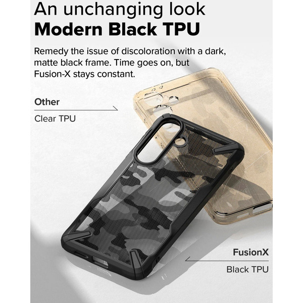 Чехол Ringke FUSION X для Galaxy S25 Plus CAMO BLACK