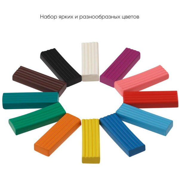 Пластилин Гамма Мультики 280018 (12 цв)