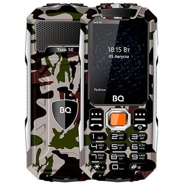 Мобильный телефон BQ-Mobile BQ-2432 Tank SE (армейский зеленый)