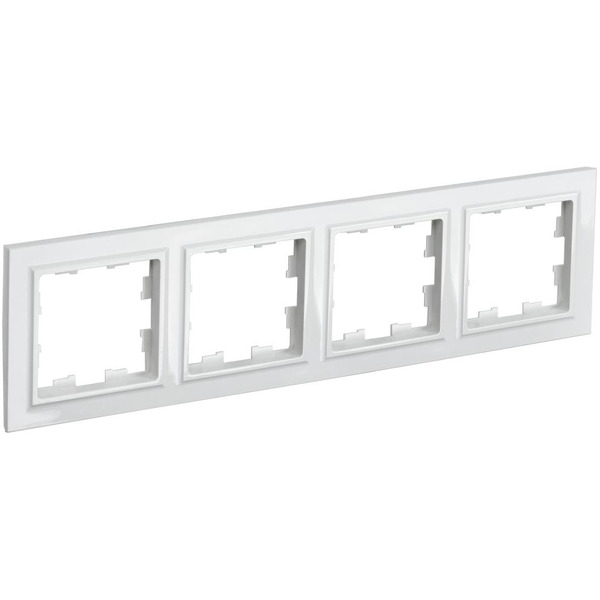 Рамка IEK Brite РУ-4-БрБ