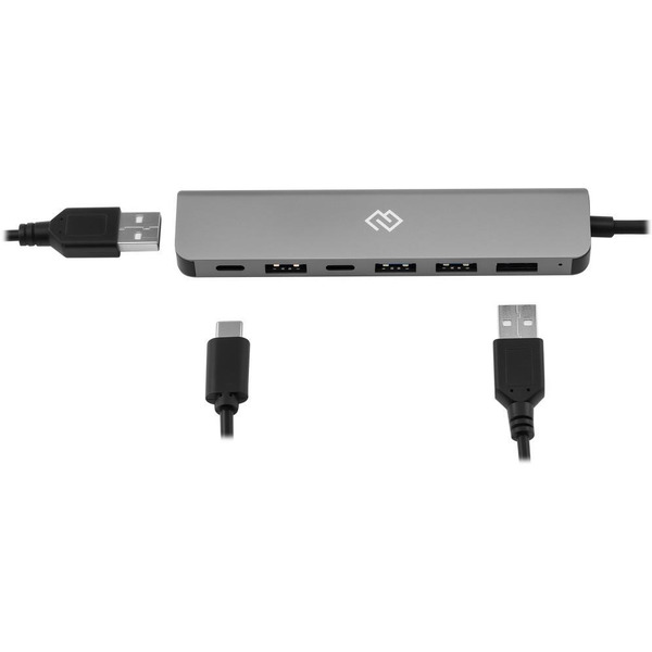 Разветвитель USB-C + USB-A Digma DHUB-7USB-AC
