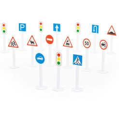 Набор дорожных знаков Полесье №1 (16 элементов) 64196