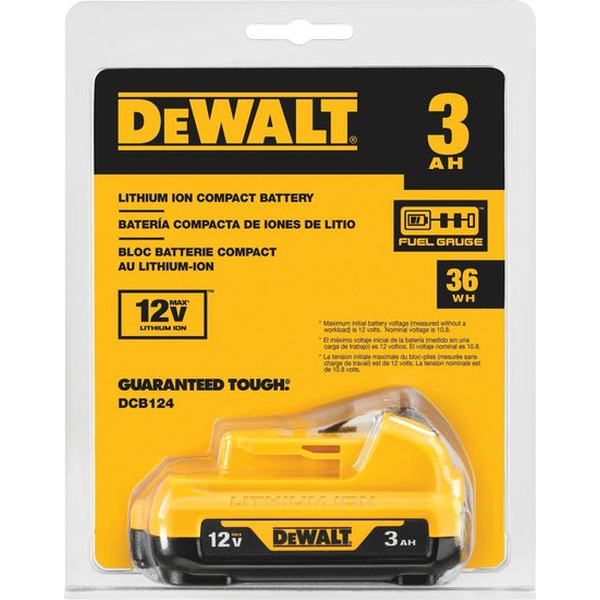 Аккумулятор DeWalt DCB124 (12В/3 Ач)