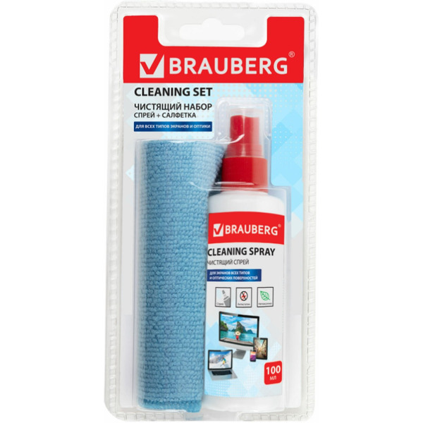 Чистящий набор BRAUBERG 510341 (100 мл)