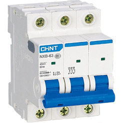 Автоматический выключатель Chint NB1-63 3P 32A 6кА (B) 179691