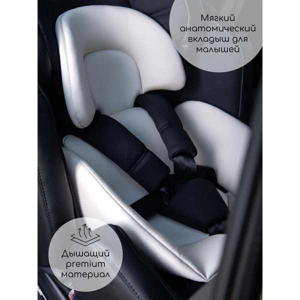 Детское автокресло Amarobaby Favorite Isofix С усиленной боковой поддержкой AB24-20FAV/0910 (черный/графит)