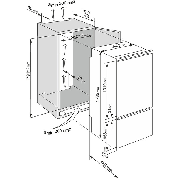 Встраиваемый холодильник ATLANT ХМ-4319-101
