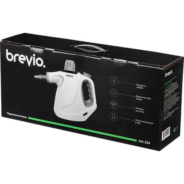 Пароочиститель Brevio EM-320D (белый)