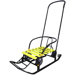 Санки GalaXy Мишутка Универсал 1 (Черный/лимон)