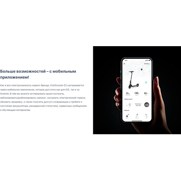Электросамокат Ninebot KickScooter E2 Pro (RU)