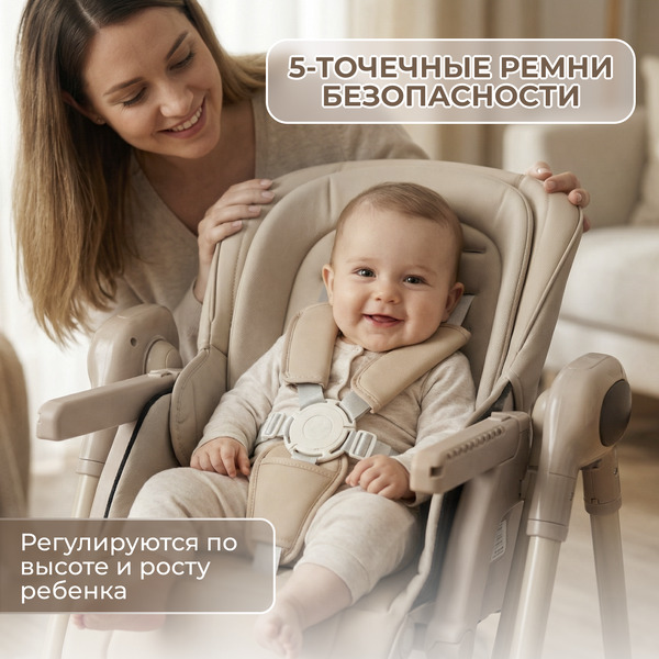 Стульчик для кормления Bubago Aurora BG 198-2 (бежевый)