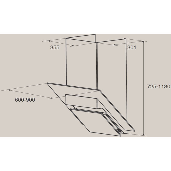 Вытяжка ELICA CLASS 90/A/IX/BL