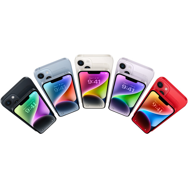 Смартфон Apple iPhone 14 128Gb SIM+eSIM восстановленный Rostock Грейд В (белый)