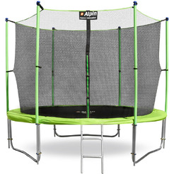Батут Alpin 10 ft ATI-312 inside зеленый (с защитной сеткой и лестницей)