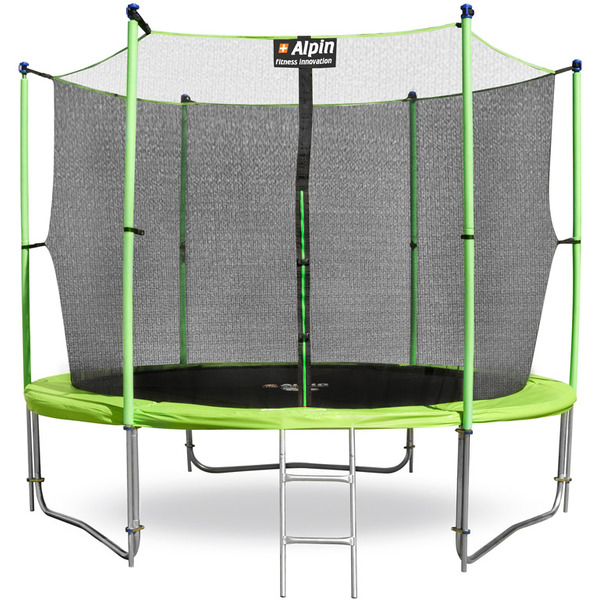 Батут Alpin 10 ft ATI-312 inside зеленый (с защитной сеткой и лестницей)