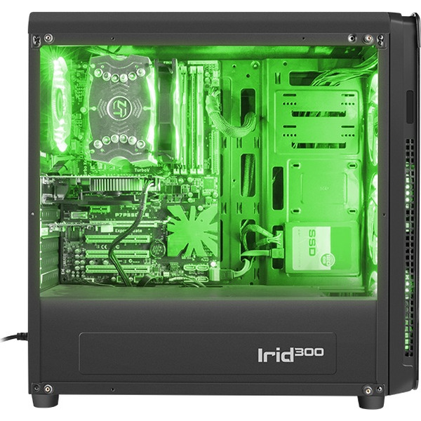 Корпус для компьютера GENESIS IRID 300 Green NPC-1133