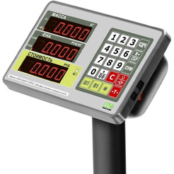 Весы торговые Mertech M-ER 335ACPU-60.10 LED черный (3112)