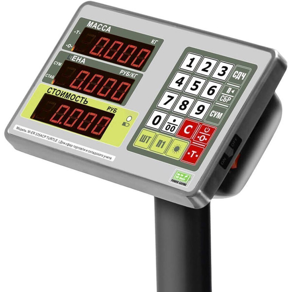 Весы торговые Mertech M-ER 335ACPU-60.10 LED черный (3112)