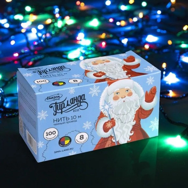 Светодиодная гирлянда Luazon Нить 3556787 (мульти)