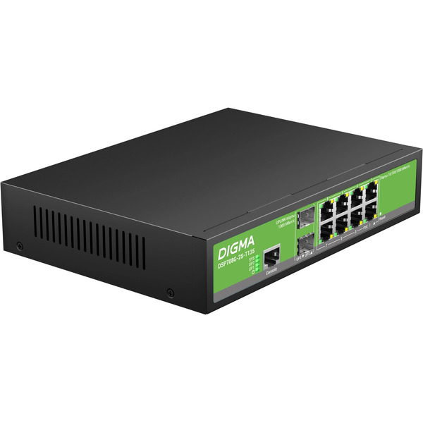 Коммутатор Digma DSP708G-2S-T135