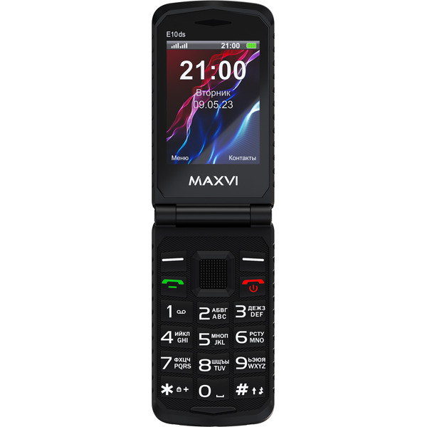 Мобильный телефон Maxvi E10ds (черный)
