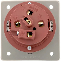 Розетка стационарная внутренняя угловая EKF 4342 3Р+РЕ 63А 380В IP67 PROxima