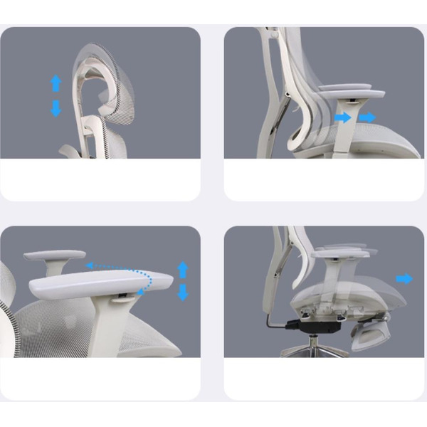 Кресло компьютерное EVOLUTION ERGO ELITE Grey