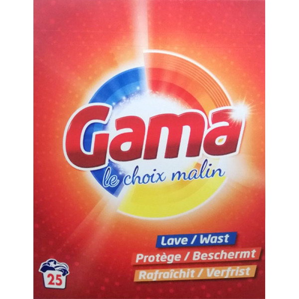 Порошок стиральный универсальный GAMA REGULAR 1,625 кг (25 стирок)