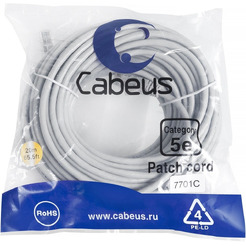 Кабель Cabeus PC-UTP-RJ45-CAT.5E-20M