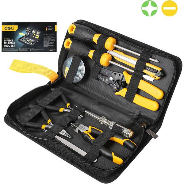 Набор ручного инструмента Deli EDL-C1013E