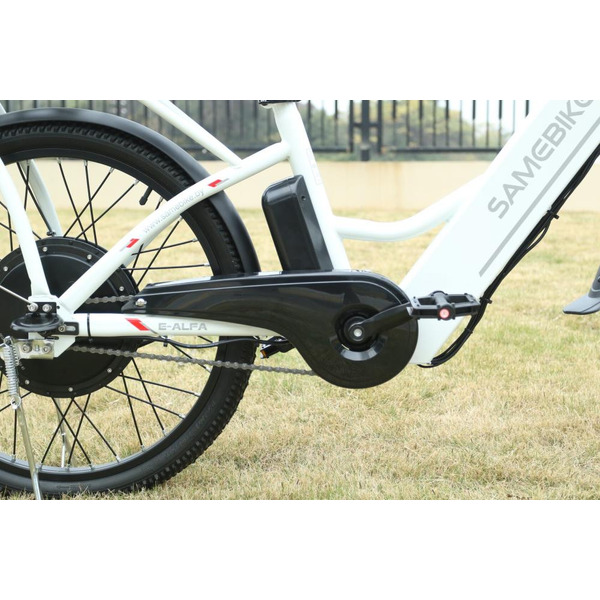 Электровелосипед SAMEBIKE Е-Alfa New SB-E-ALFA350-36/10 (белый)