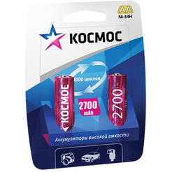 Аккумулятор КОСМОС АА HR06 2700 mAh BP2