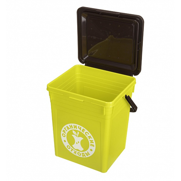 Контейнер для мусора Бытпласт 434236809 8 л (зеленый)