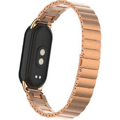 Ремешок Bingo Stainless Strips для XIAOMI Mi Band 8 (розовое золото)