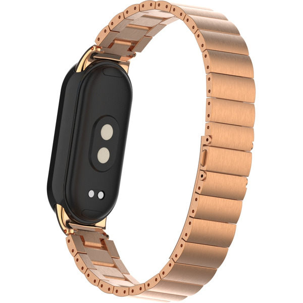 Ремешок Bingo Stainless Strips для XIAOMI Mi Band 8 (розовое золото)