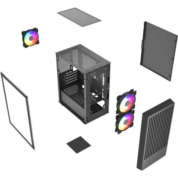 Корпус Powercase Mistral SM07 ARGB CMMSM07B-A3