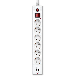 Сетевой фильтр Buro BU-SP5-USB-2A-W