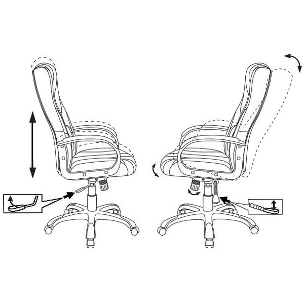 Кресло игровое Zombie 9 (1583706) черный/серый