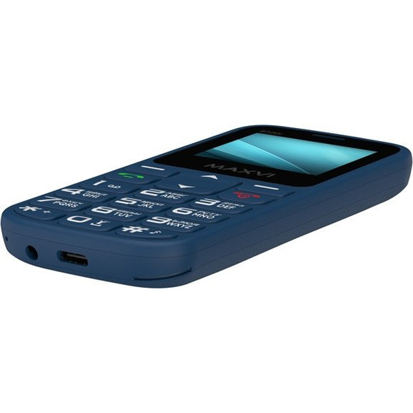 Кнопочный телефон Maxvi B100i (синий)