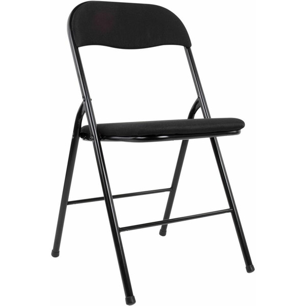 Стул складной BRABIX Golf CF-007 (чёрный каркас, чёрная ткань) 533025