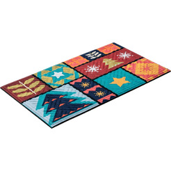 Коврик грязезащитный Multy Home Lima 45x75 EU5000347 (принт Colorful Xmas)