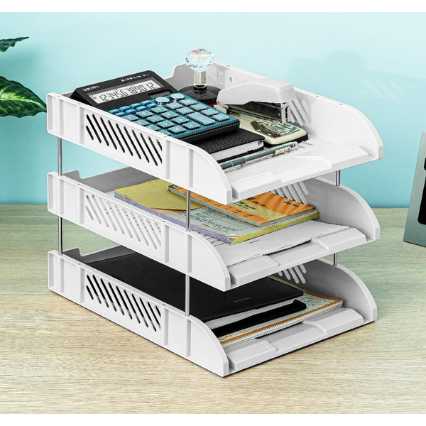 Лоток для бумаг горизонтальный DELI 9217GRAY