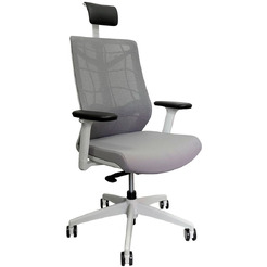 Кресло Chair Meister Nature II (каркас белый, ткань серая)