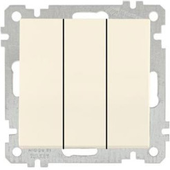 Выключатель Mutlusan 2100-409-0102 слоновая кость (21 серия)