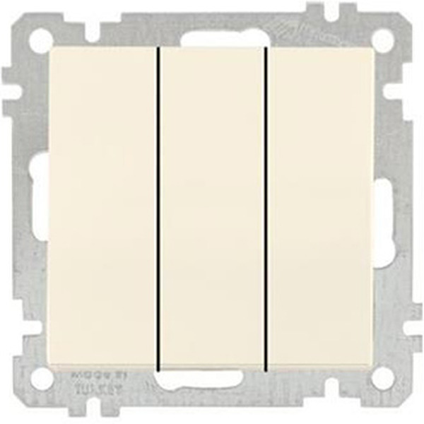 Выключатель Mutlusan 2100-409-0102 слоновая кость (21 серия)