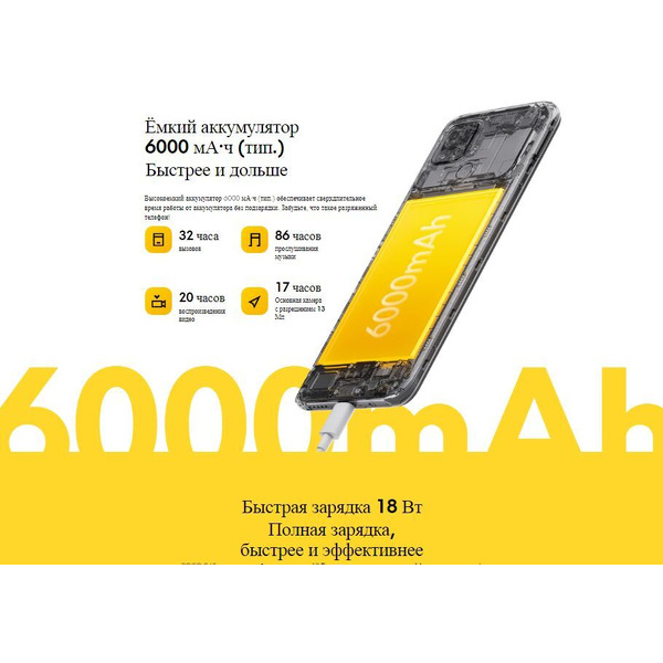 Смартфон POCO C40 4GB/64GB Yellow EU