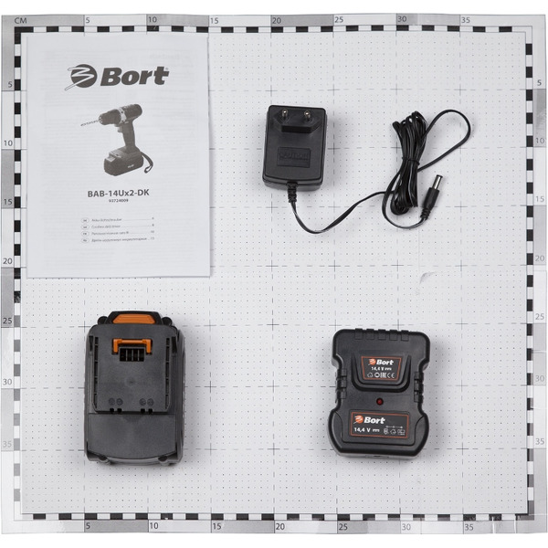 Дрель-шуруповерт аккумуляторная Bort BAB-14Ux2-DK