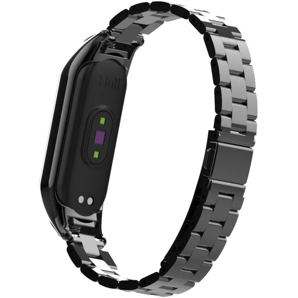 Ремешок Bingo Stainless для Xiaomi Mi Band 5 Черный