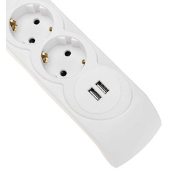 Сетевой фильтр Kranz 13-4700 3м (5 розеток) белый