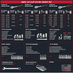 Набор инструмента DELI EDQ45216 216 предметов